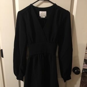 Kate Spade Long Sleeve Little Black Dress size 2